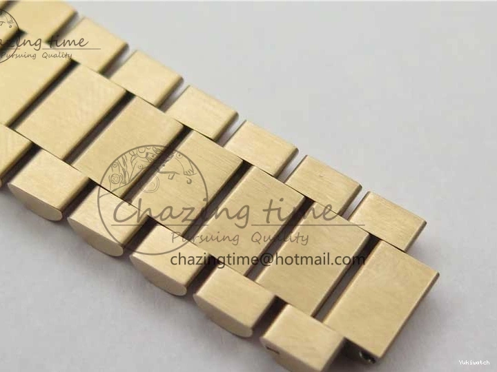 Bracelet Day-Date Dial Silver on Crystal RG A2836 Best Edition 128235 Marker Crystal BP President 36mm RG 0511